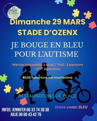 Je bouge en bleu pour l'autisme - OZENX-MONTESTRUCQ
