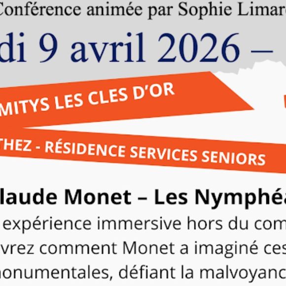 Conférence : Claude Monet - ORTHEZ