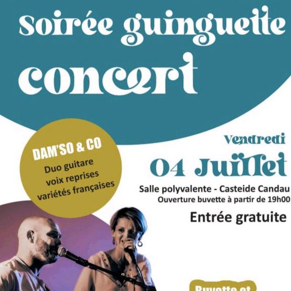 Soirée guinguette : Dam'so and Co - CASTEIDE-CANDAU