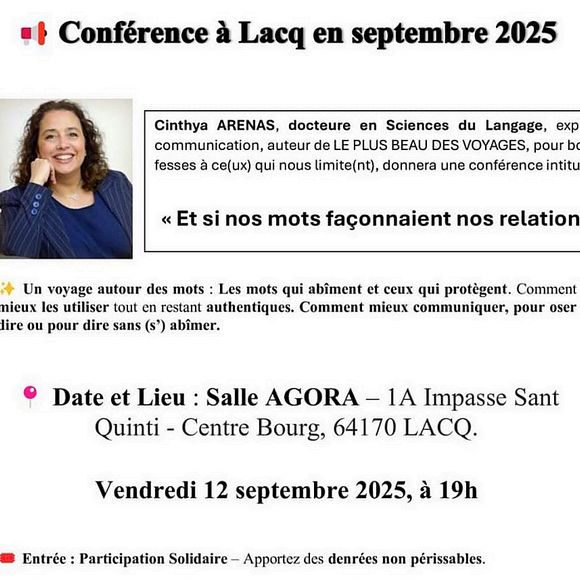 Conférence : Et si nos mots façonnaient nos relations ? - LACQ