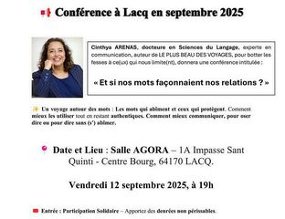 Conférence : Et si nos mots façonnaient nos relations ? - LACQ