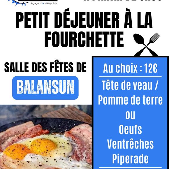 Petit-déjeuner à la fourchette - BALANSUN