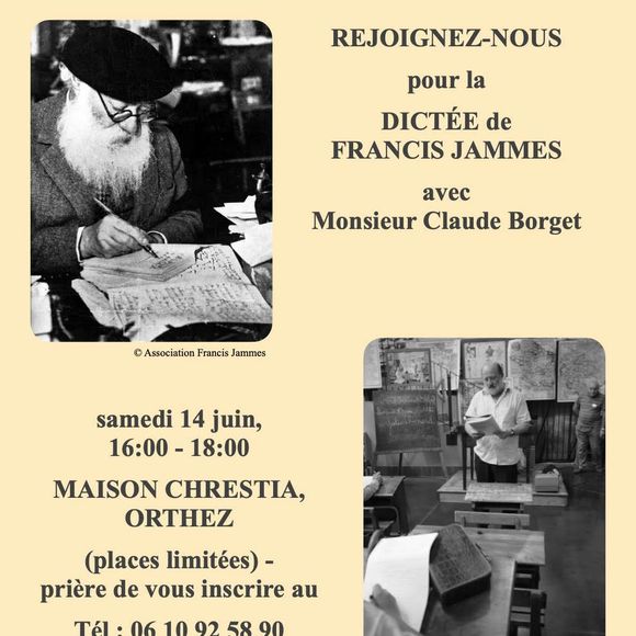 Dictée de Francis Jammes - ORTHEZ