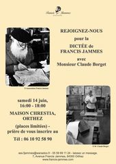 Dictée de Francis Jammes - ORTHEZ