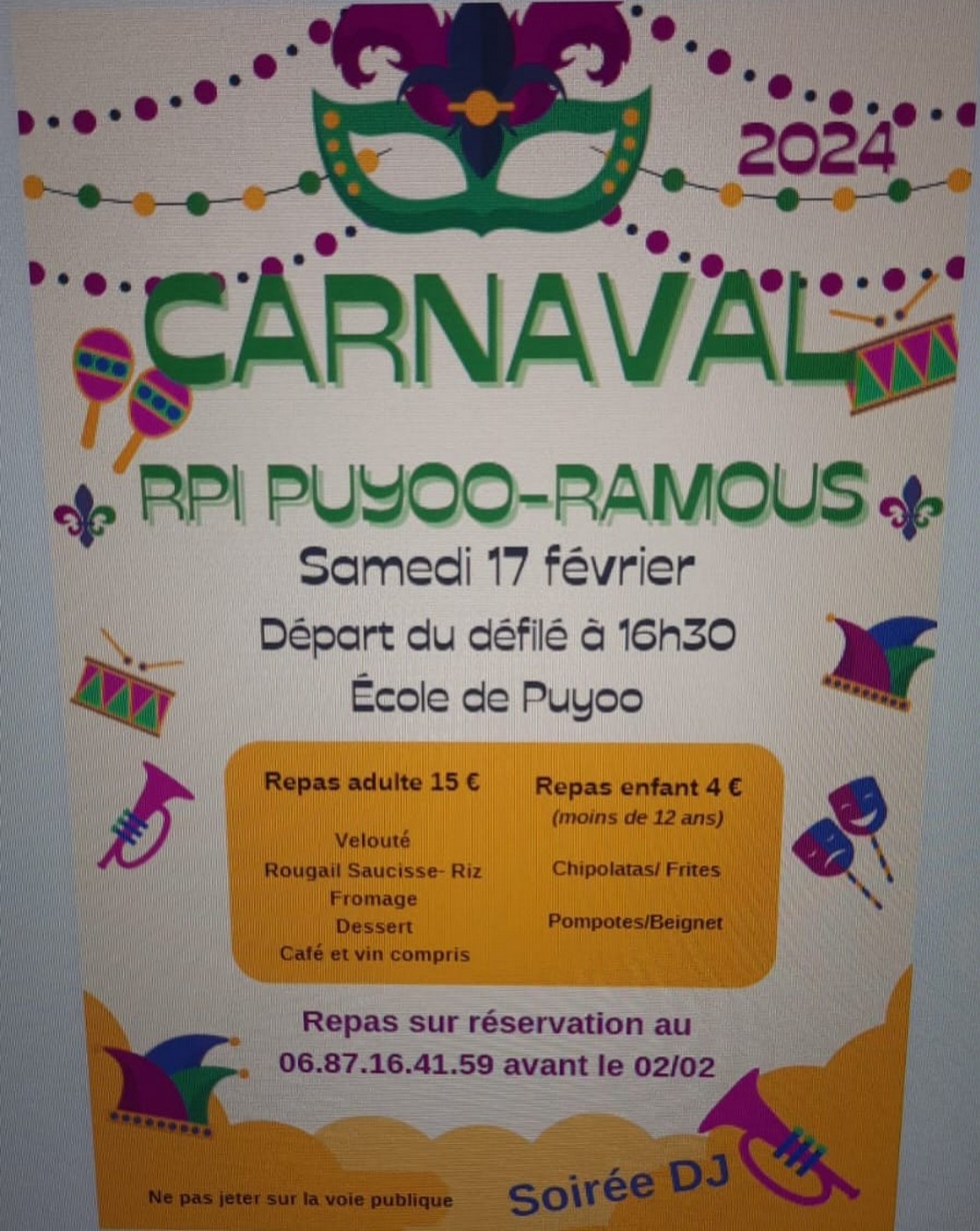 Carnaval de l'école - PUYOO