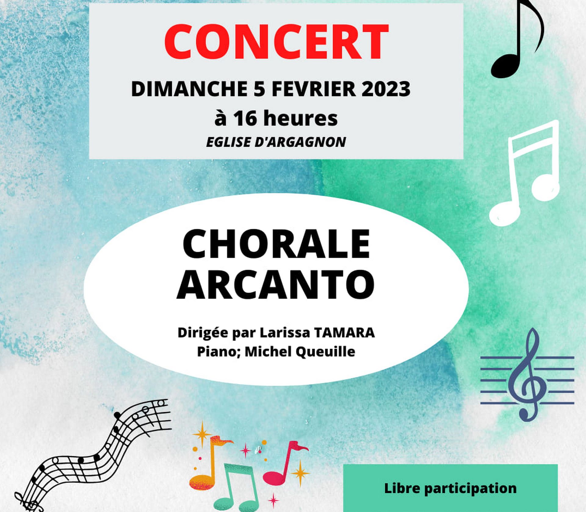Concert : Chorale Arcanto - ARGAGNON