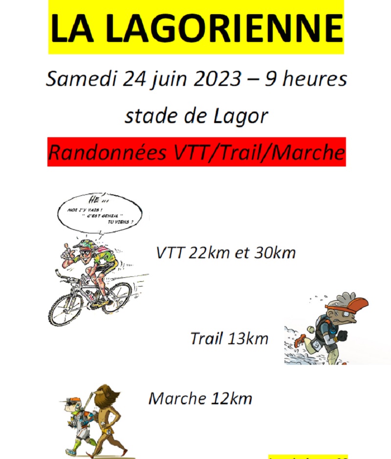 La Lagorienne : Randonnée/VTT/Trail et Marche - LAGOR