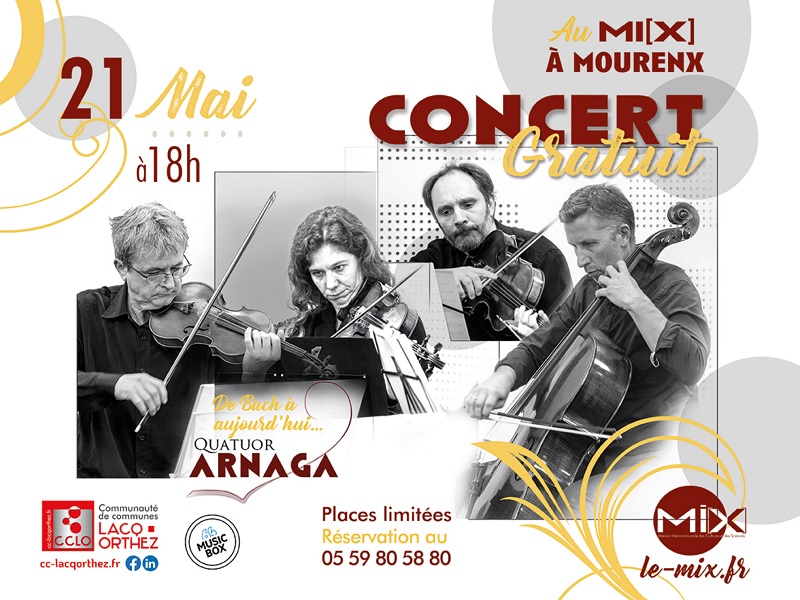 Concert quatuor Arnaga - MOURENX