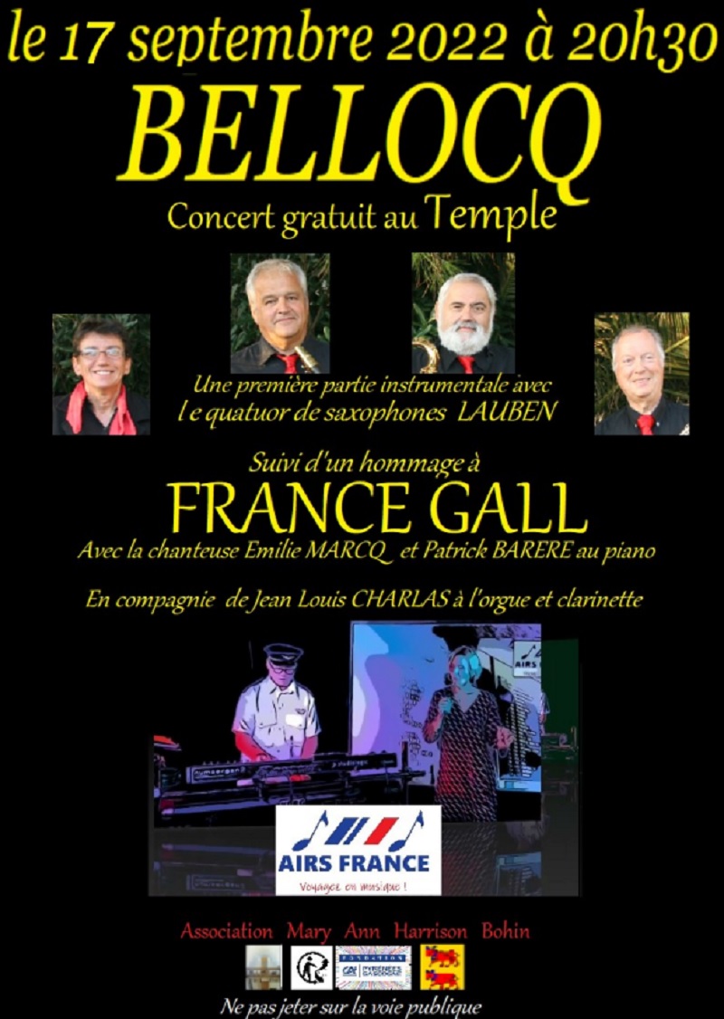 Journées du patrimoine : Concert - BELLOCQ