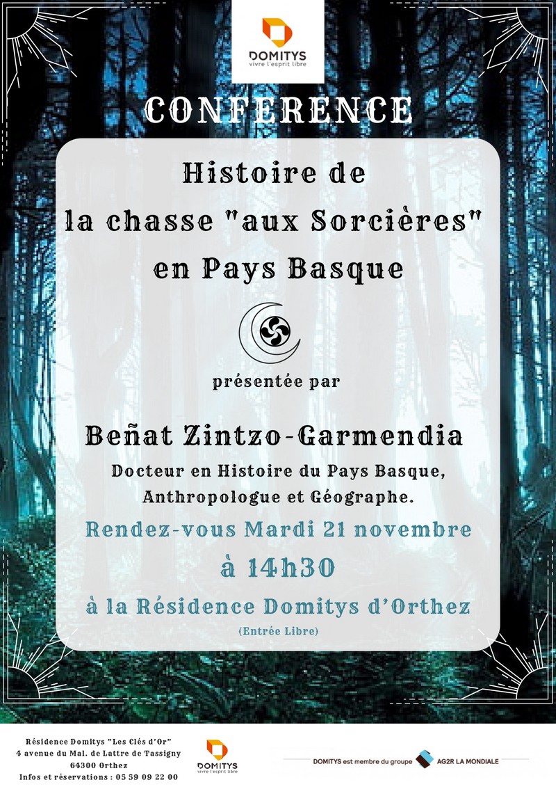 Conférence : Histoire de la chasse aux sorcières au Pays Basque - ORTHEZ