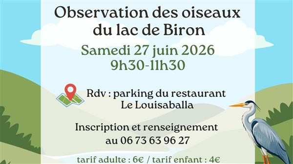 Sortie Nature : Observation des oiseaux