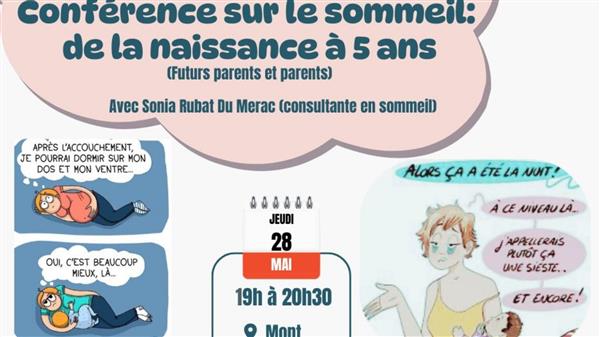 Conférence sur le sommeil : de la naissance à 5 ans