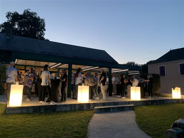 Domaine Capdevielle monein vin jurancon - Réception Nocturne Pergola